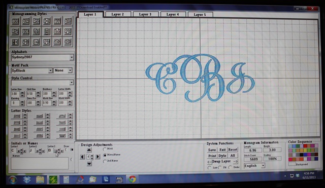 Big Monograms Applique Cafe Blog