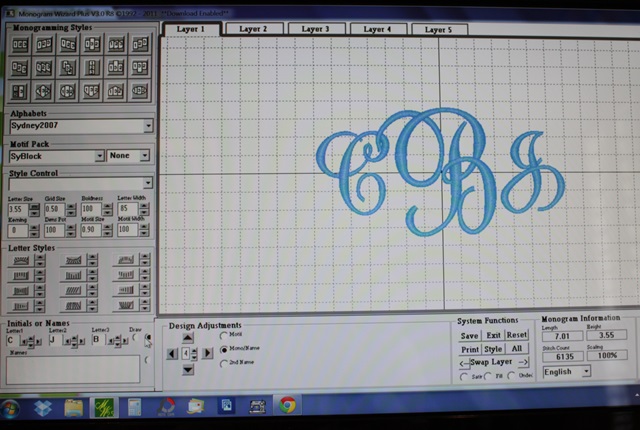 Big Monograms Applique Cafe Blog