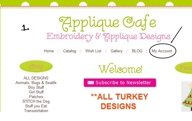 New Account Feature At Applique Cafe Applique Cafe Blog