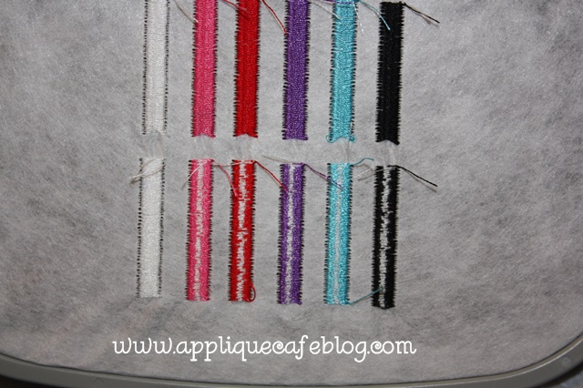 Embroidery Tension Chart